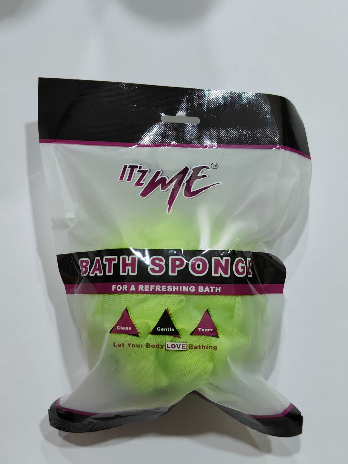 Itz Me Light Green Bath Sponge